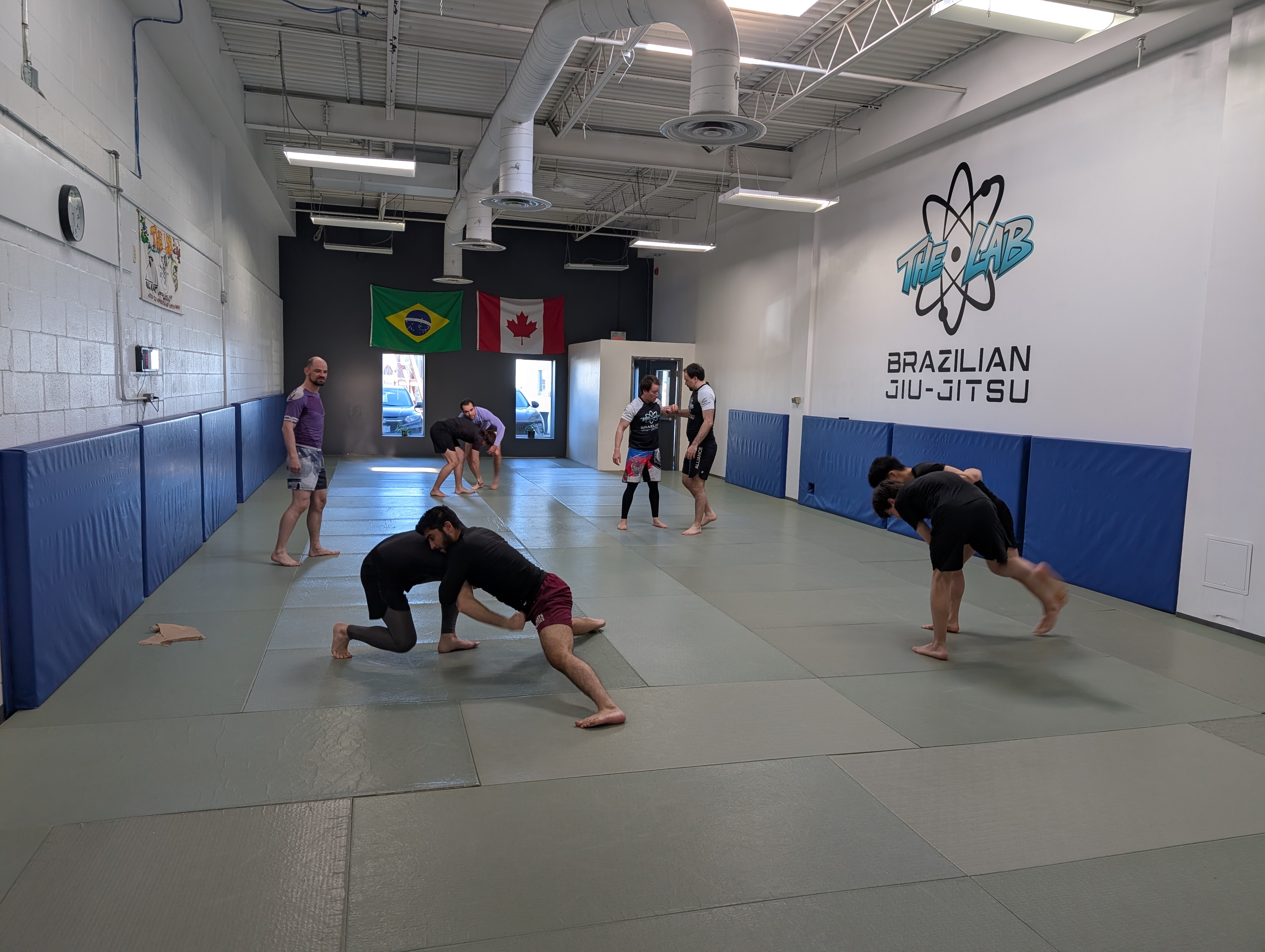 Drilling on the mat